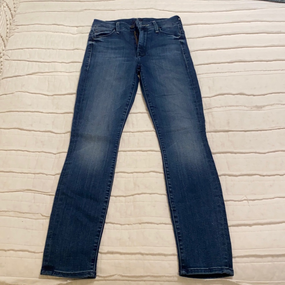 Mother “Looker Ankle” High Waisted Skinny Jeans